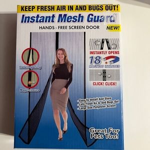 Mesh guard for door